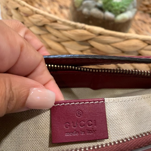 Set Gucci shoulder bag with small wallet - Picture 5 of 13